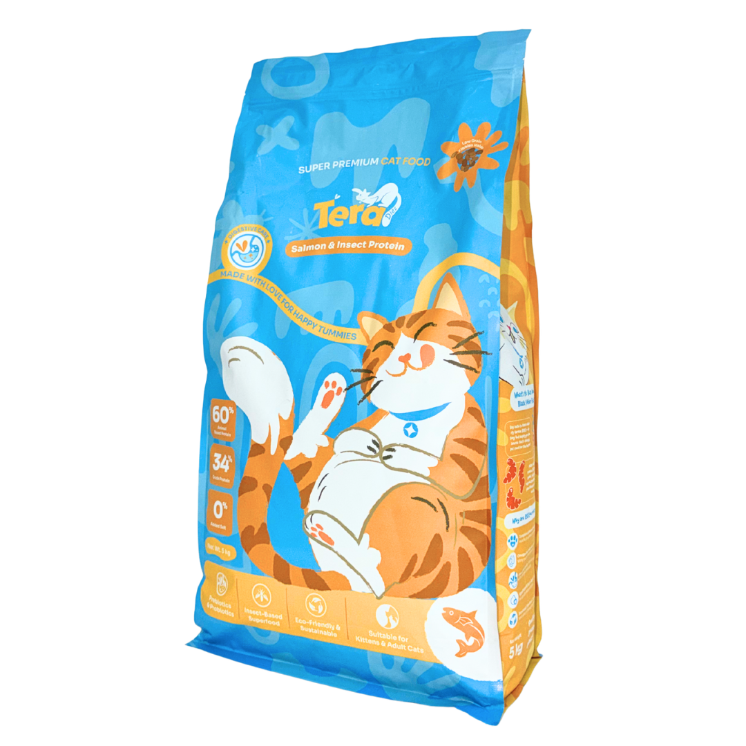 Tera Diet 5kg halal certified BSFL dry cat food — DVS approved, AAFCO compliant, Buatan Malaysia