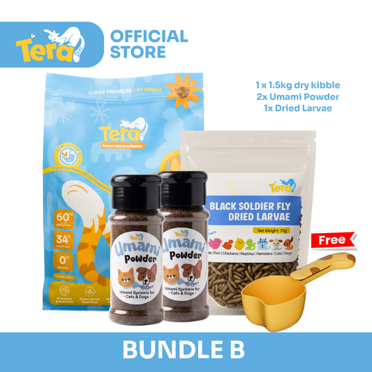 Tera Diet Bundle B - value pack of halal insect-based cat food Malaysia