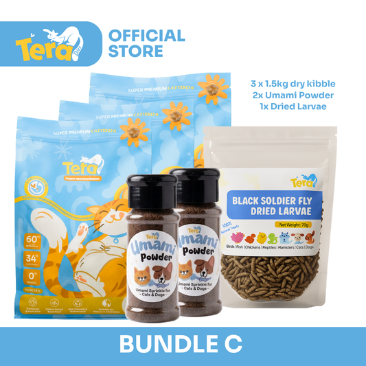 Tera Diet Bundle C - curated halal insect-based cat food bundle Malaysia